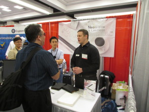 Joel interviewing Thomas Simpson from NeoAccess at CSUN 2016